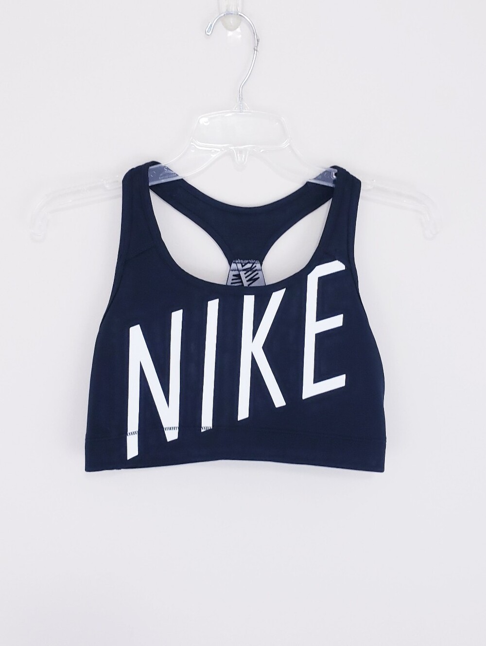 Nike Black Printed Sports Bra Top Non-Wired Racerback Running Bra Medium
